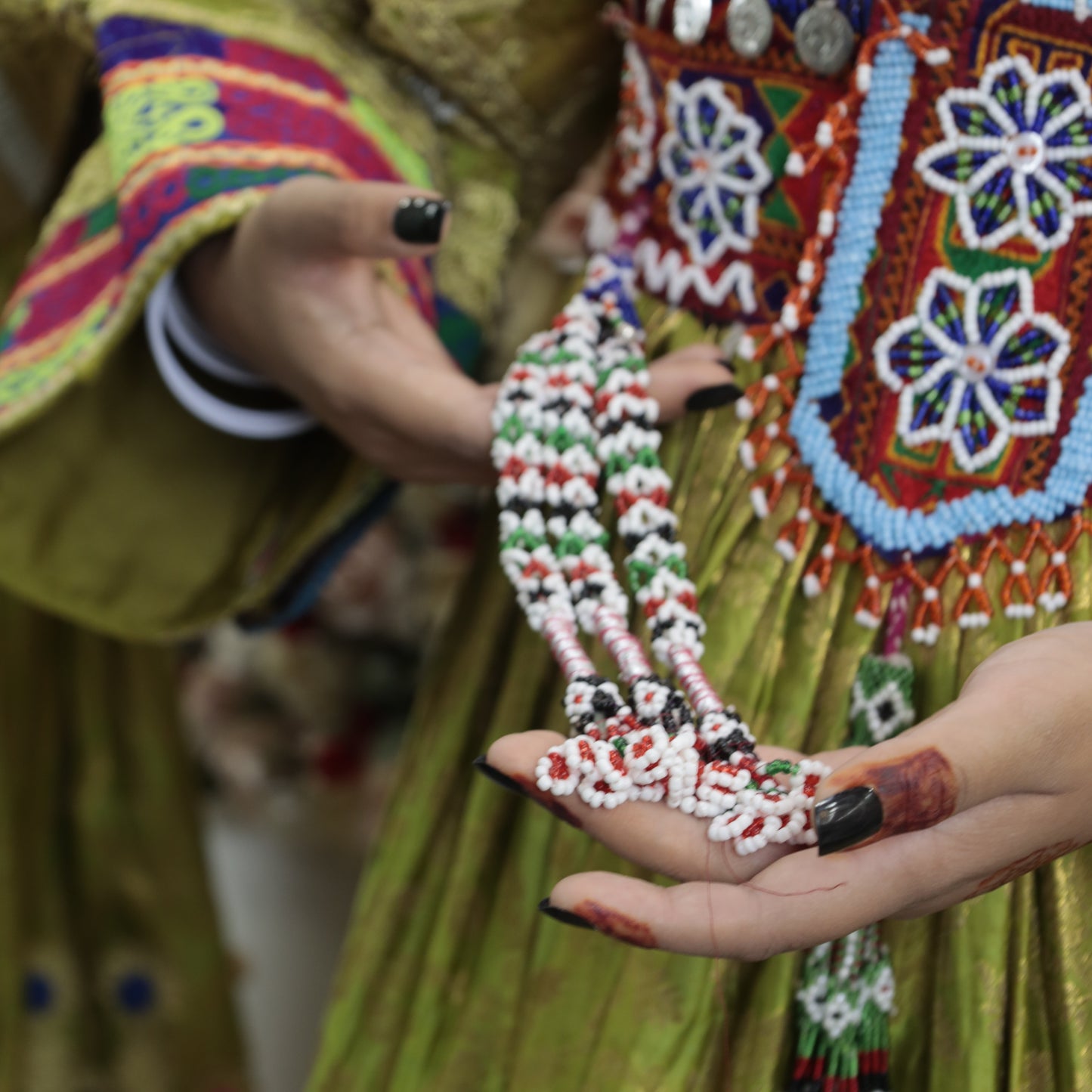 Balochi Green Dress