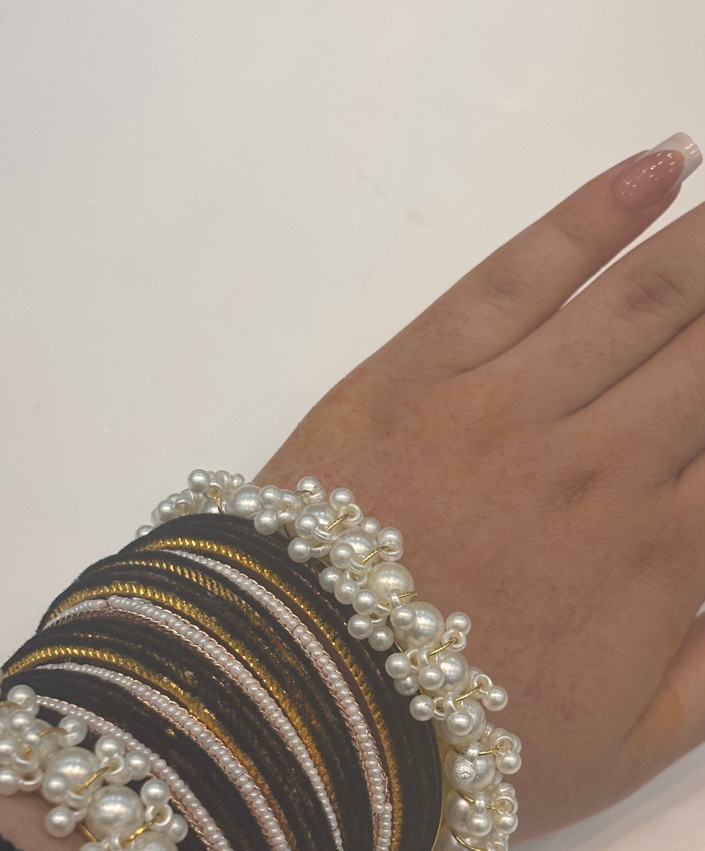 Black & White Vevlet Bangles