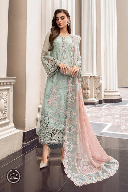 Stitched Chiffon | MPC-23-104 Mint Green