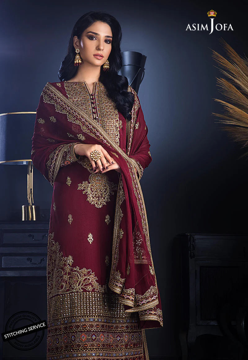 AJRE-02 EMBROIDERED CHIFFON 3 PCS