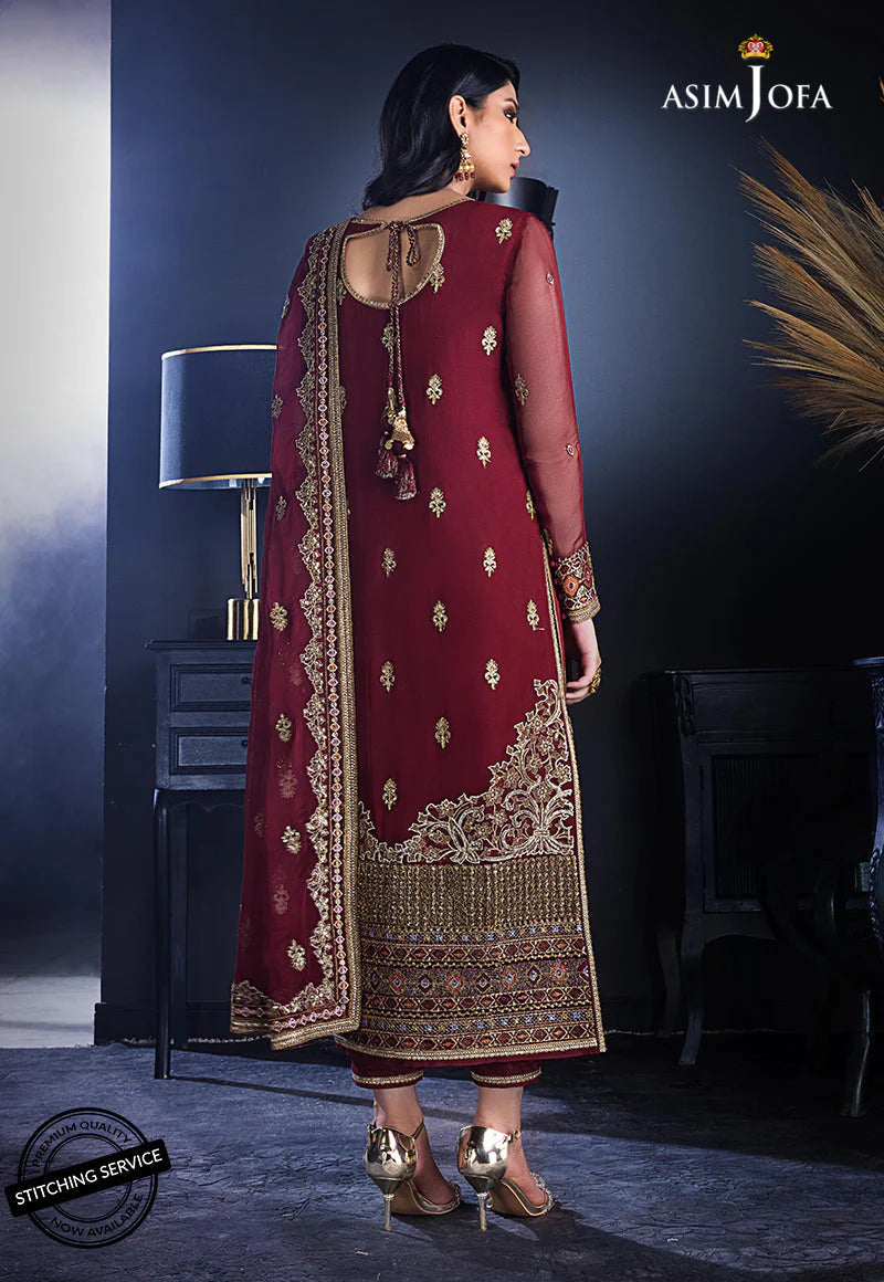 AJRE-02 EMBROIDERED CHIFFON 3 PCS